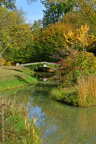 Versailles; France - october 14 2018 : Petit Trianon park in the Marie Antoinette estate photo