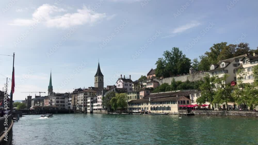 Zurich City with lake in Switzerland Zurich City with lake in Switzerland