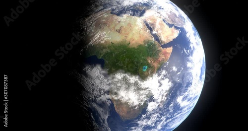 Amazing Look at Planet Earth from Space. 4k. Amazing quality. Footage ready for Movie, TV Show or youtube video photo