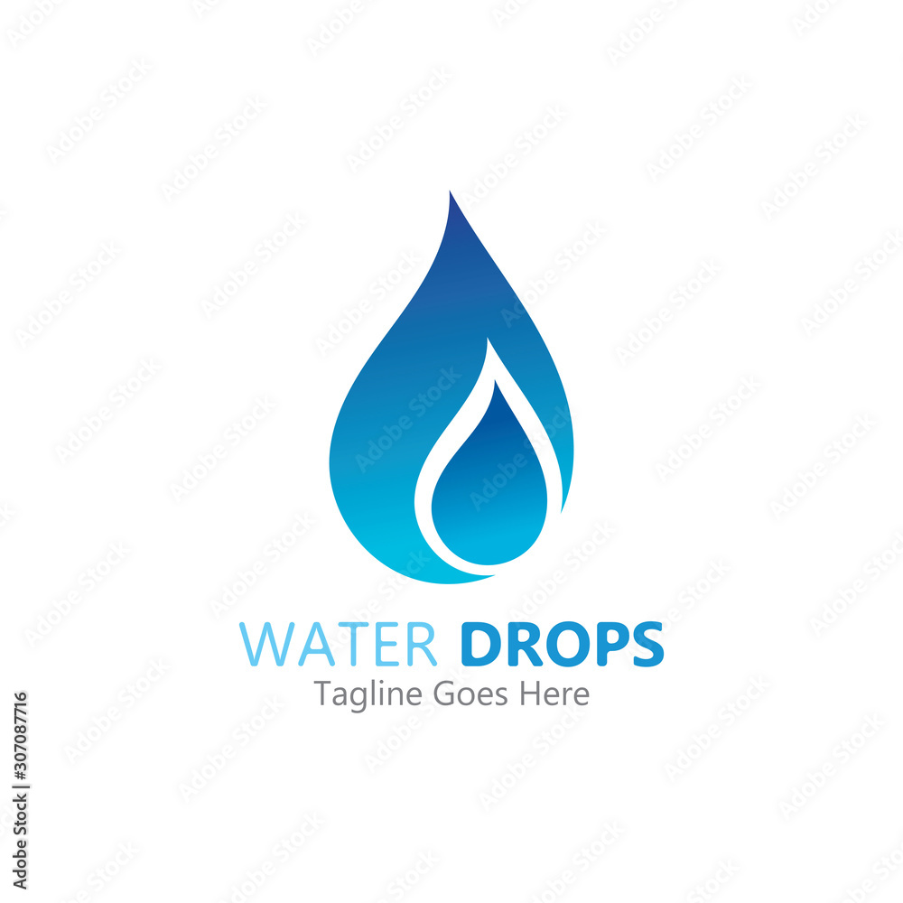 Water drop Logo Template vector illustration design Water drop Logo Template vector illustration design