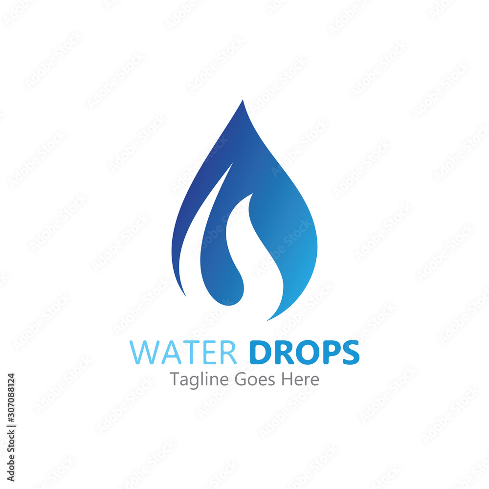 Water drop Logo Template vector illustration design Water drop Logo Template vector illustration design