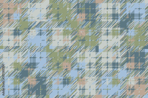 Modern glitch background. Color geometric abstract pattern vector.