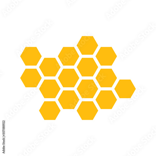 Honeycomb Background. Vector Illustration of Geometric Hexagons Background