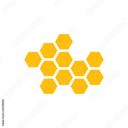 Honeycomb Background. Vector Illustration of Geometric Hexagons Background