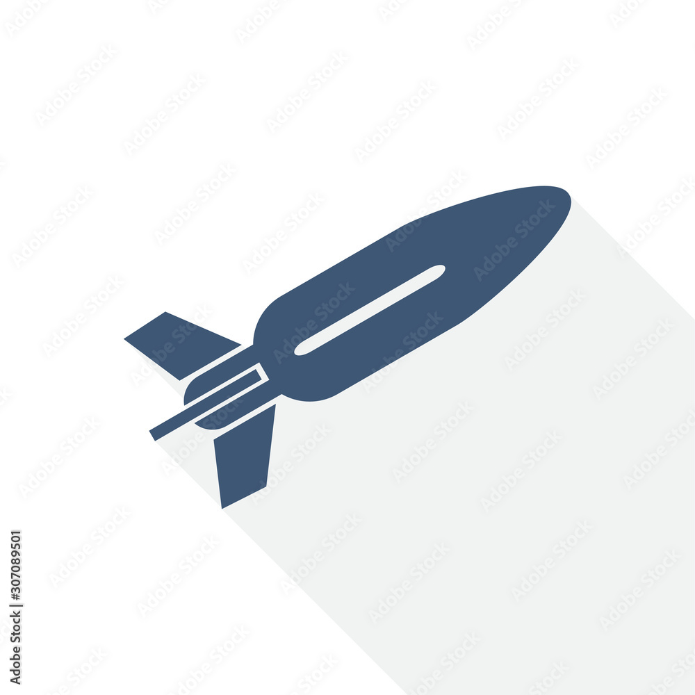 missile vector icon, rocket, weapon, war concept flat design illustration in eps 10 with empty copy space missile vector icon, rocket, weapon, war concept flat design illustration in eps 10 with empty copy space