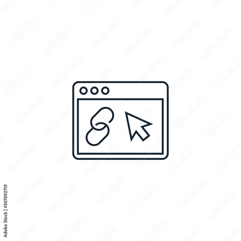 Web Link creative icon. line multicolored illustration. From SEO icons collection. Isolated Web Link sign on white background. Web Link creative icon. line multicolored illustration. From SEO icons collection. Isolated Web Link sign on white background.