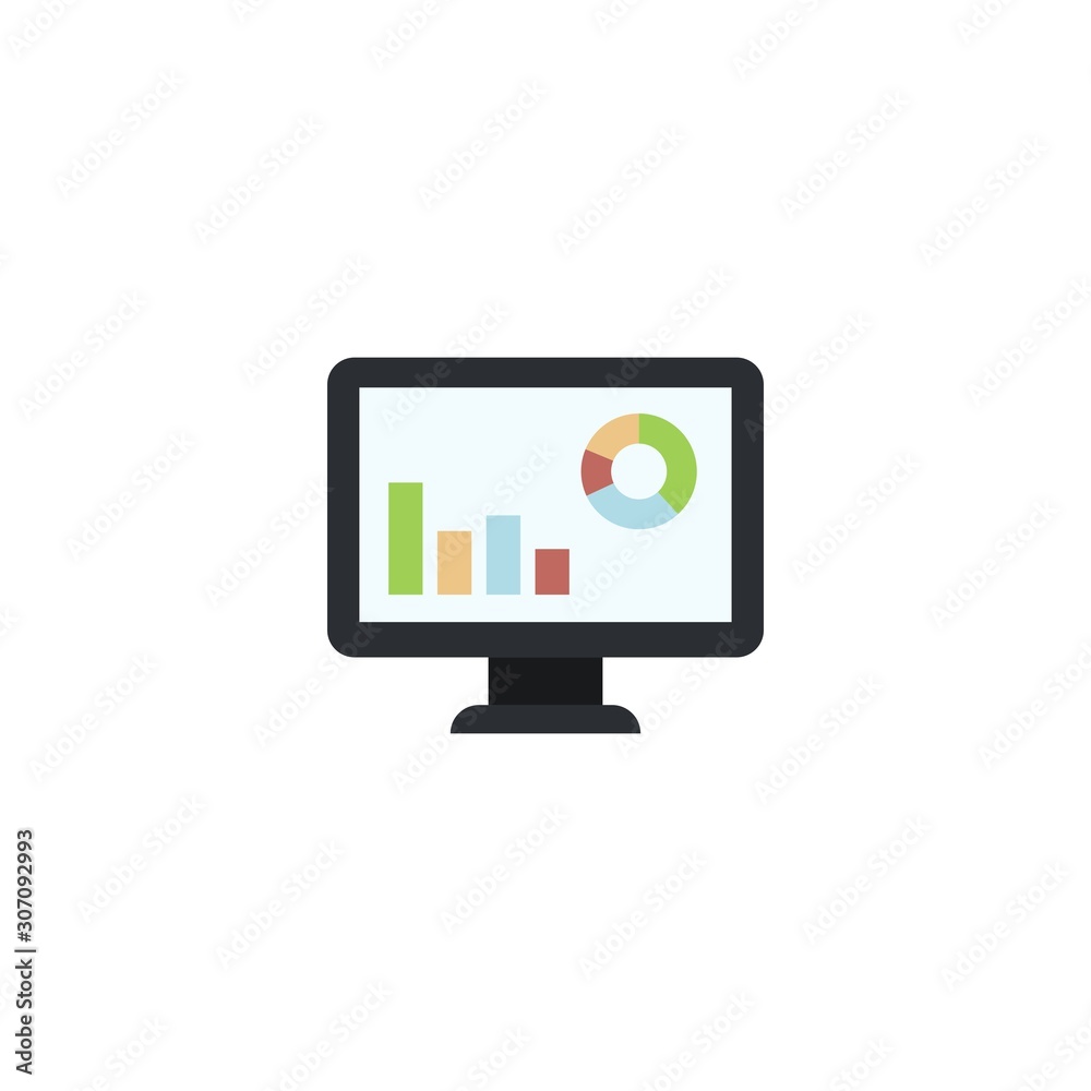 Web analytics creative icon. flat multicolored illustration. From SEO icons collection. Isolated Web analytics sign on white background. Web analytics creative icon. flat multicolored illustration. From SEO icons collection. Isolated Web analytics sign on white background.