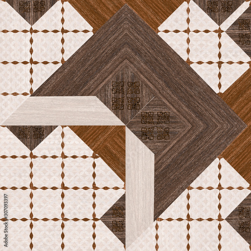 Abstract pattern, geometric shapes,book match tile