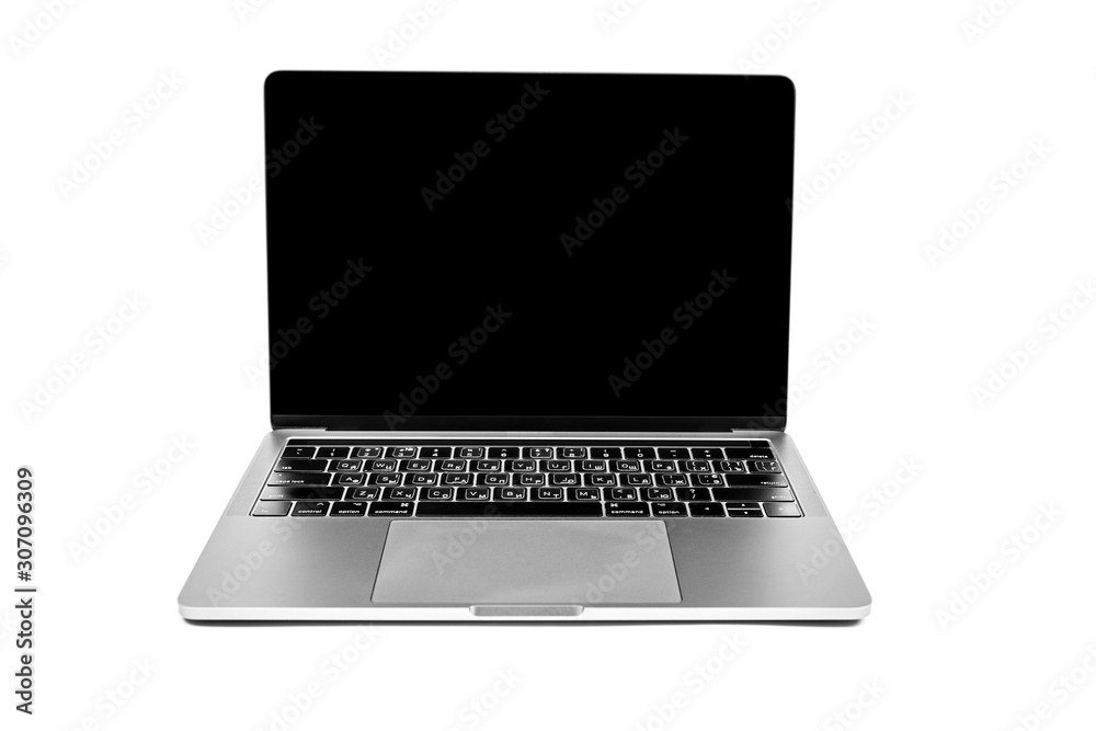 modern laptop computer isolated on the white background modern laptop computer isolated on the white background