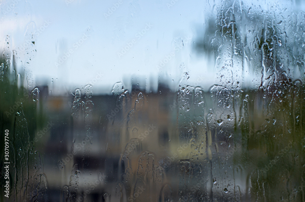 Rain drops on window glasses surface. Rain drops on window glasses surface.