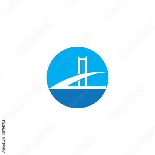 Fototapeta Naklejka Na Ścianę i Meble -  bridge Logo Template
