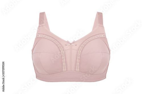 Wallpaper Mural Beautiful pink bra. Lace bra, isolated on white background Torontodigital.ca