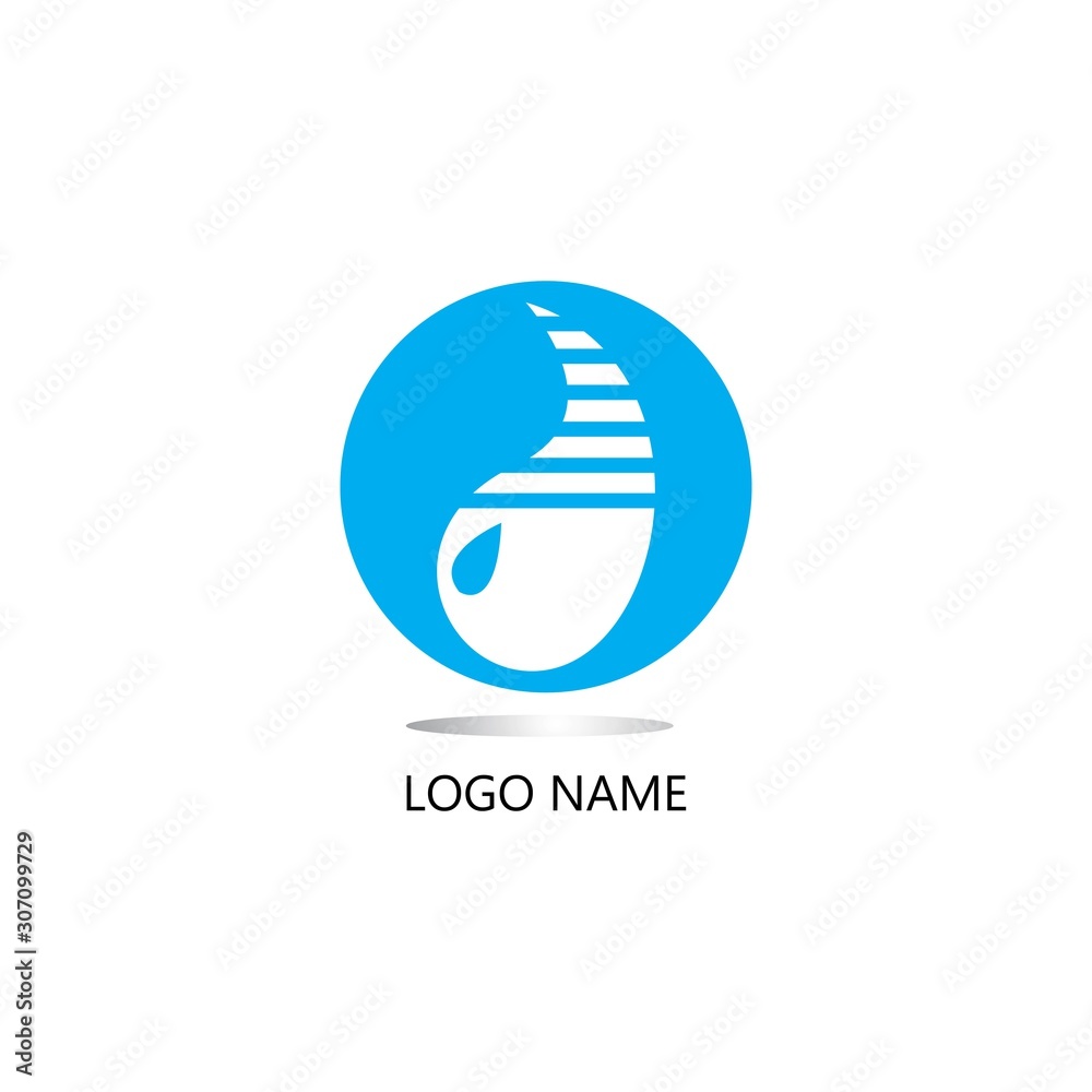 Drop logo vector illustration template Drop logo vector illustration template