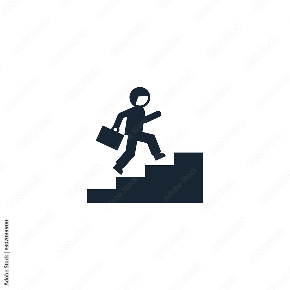 career growth creative icon. filled illustration. From Success icons collection. Isolated career growth sign on white background.