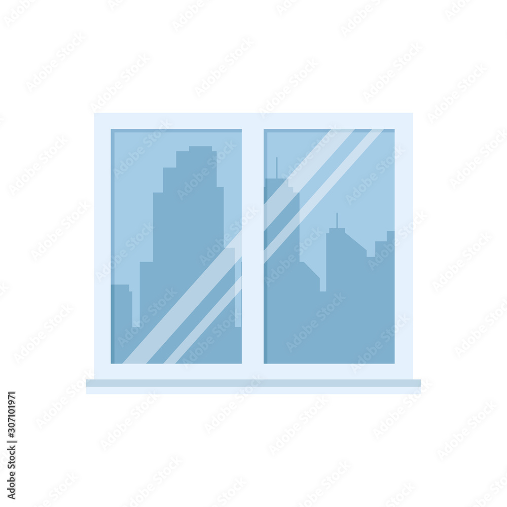 Window design, Interior home house view room modern glass and architecture theme Vector illustration Window design, Interior home house view room modern glass and architecture theme Vector illustration