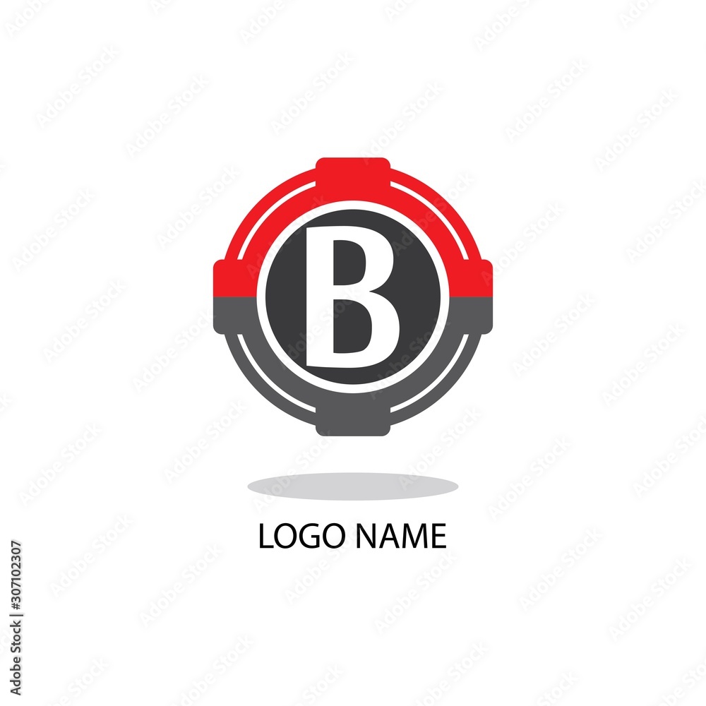 Obraz premium B LOGO SYMBOL MODERN BUSINESS