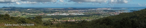 View of Santander from nature park Cabarceno,province Pas-Miera in Spain