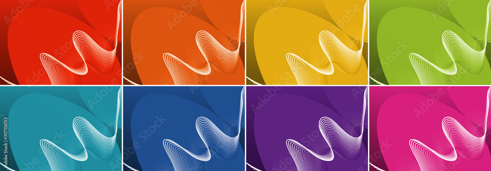 Naklejka premium Background template with abstract patterns
