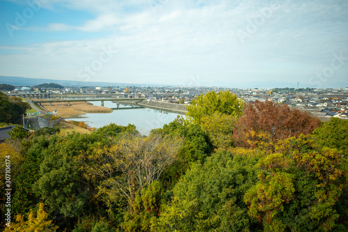 大分県中津市　中津川の風景 photo