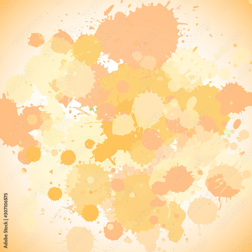 Background template design with yellow splash