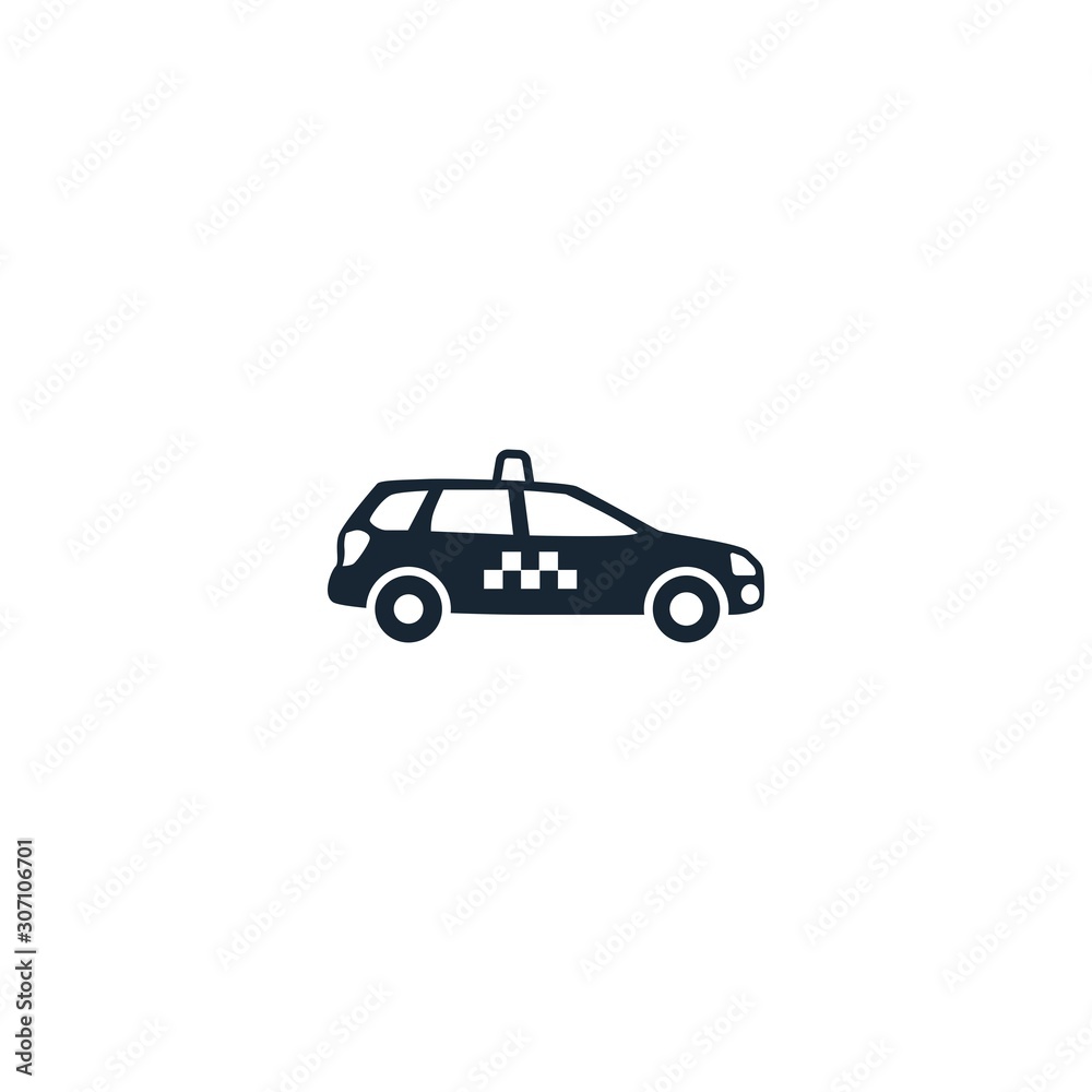Taxi service creative icon. filled illustration. From Services icons collection. Isolated Taxi service sign on white background