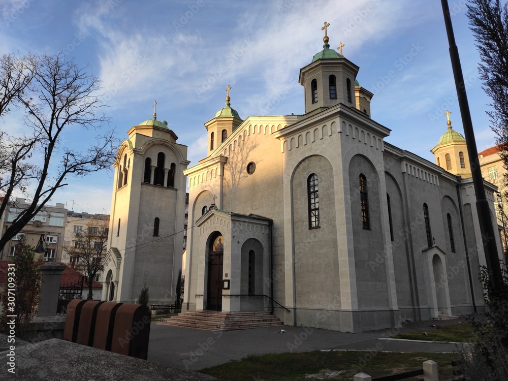 Belgrade Serbia Orthodox church of Holy Ascension