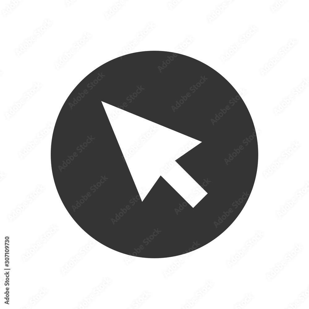 Cursor vector icon, simple sign for web site and mobile app. Cursor vector icon, simple sign for web site and mobile app.
