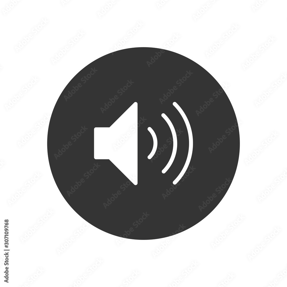 Volume up vector icon, simple sign for web site and mobile app. Volume up vector icon, simple sign for web site and mobile app.