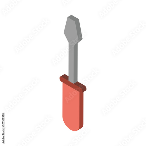 screwdriver repair tool isolated icon