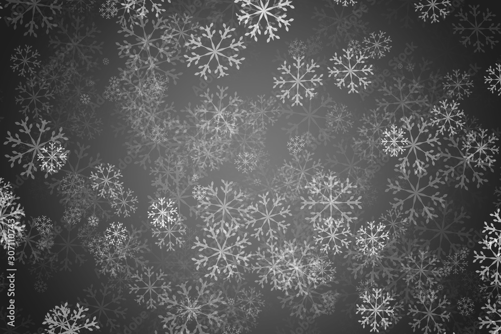 Fondo negro con copos de nieve para navidad. Fondo negro con copos de nieve para navidad.