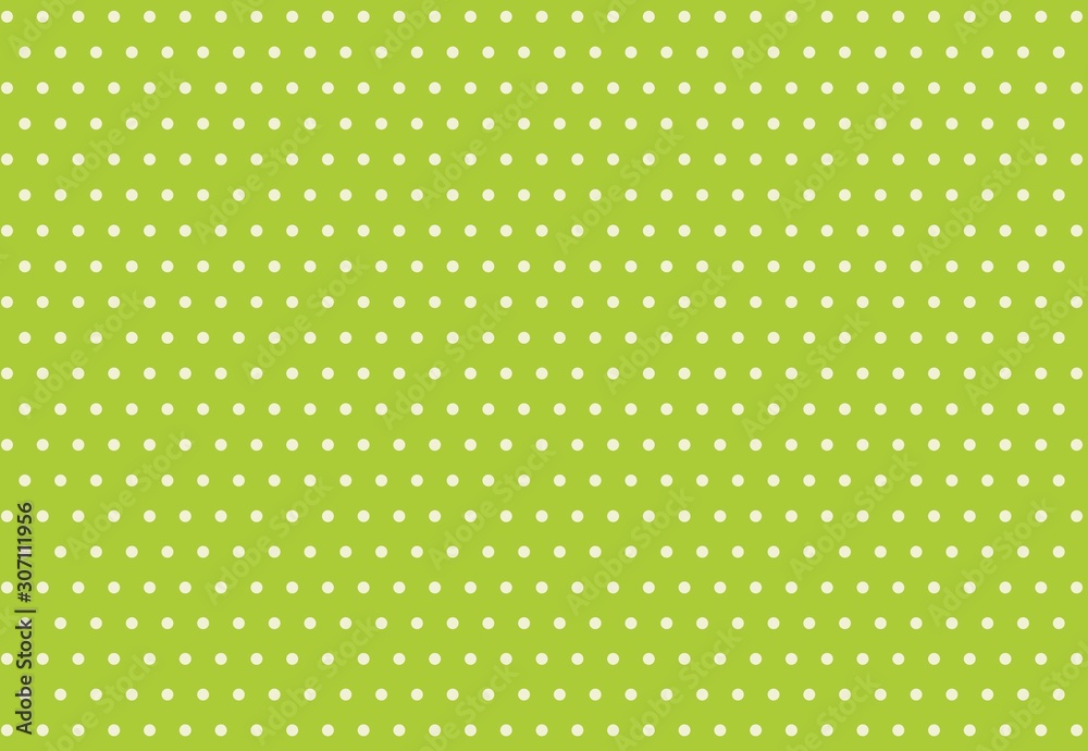 abstract background with polka dots on green 