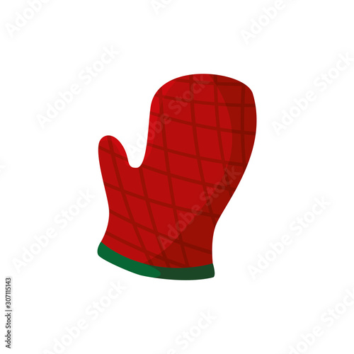 glove kitchen safety isolated icon vector illustration design