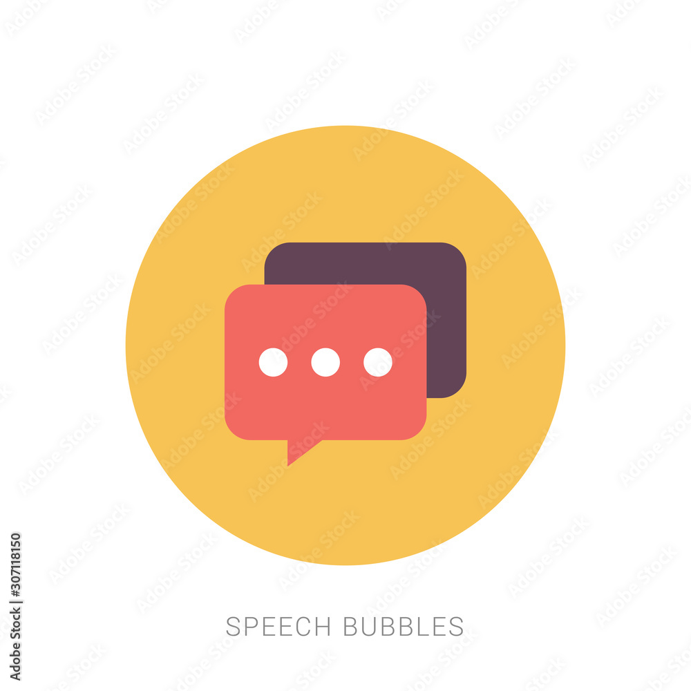 Bubble speech icon design trendy Bubble speech icon design trendy