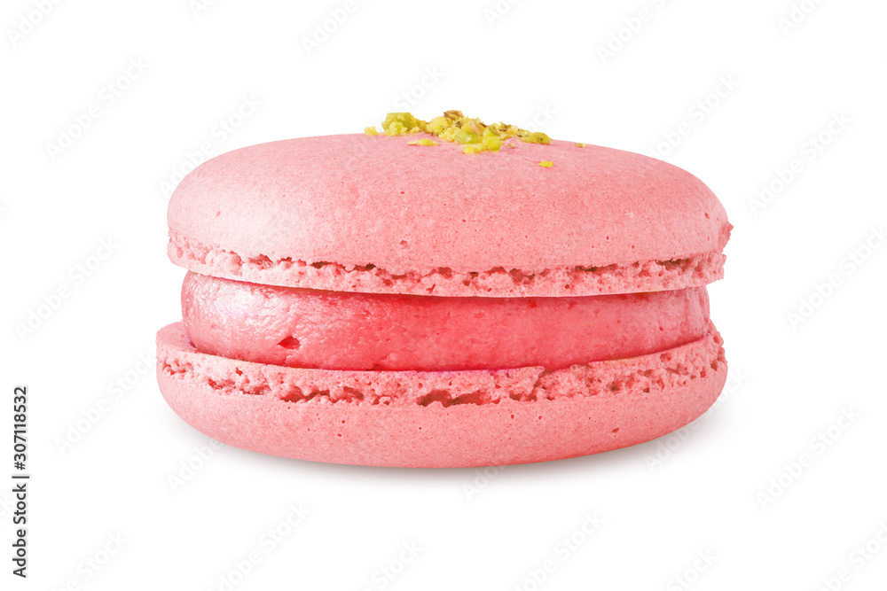 French Macaroon or Macaron Isolated on White, Full Depth of Field French Macaroon or Macaron Isolated on White, Full Depth of Field