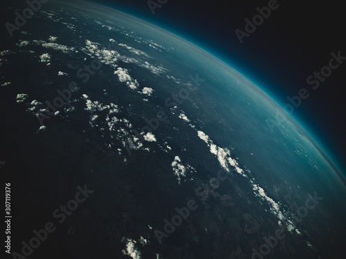 curvature of the earth. real photo from space