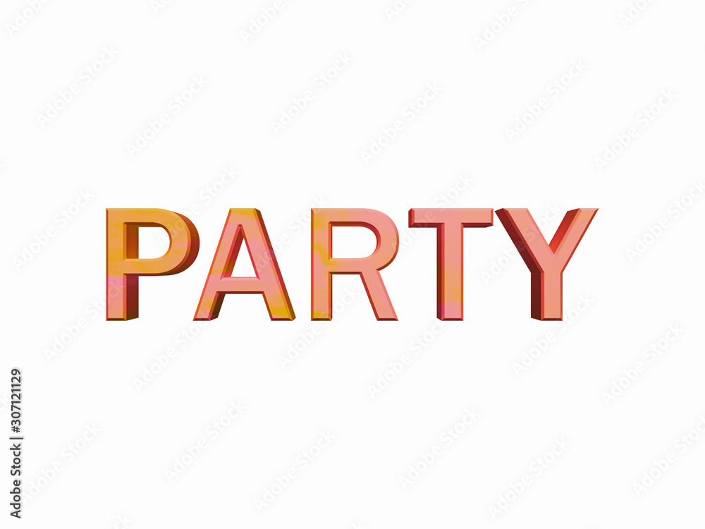 Fototapeta premium Party Text 