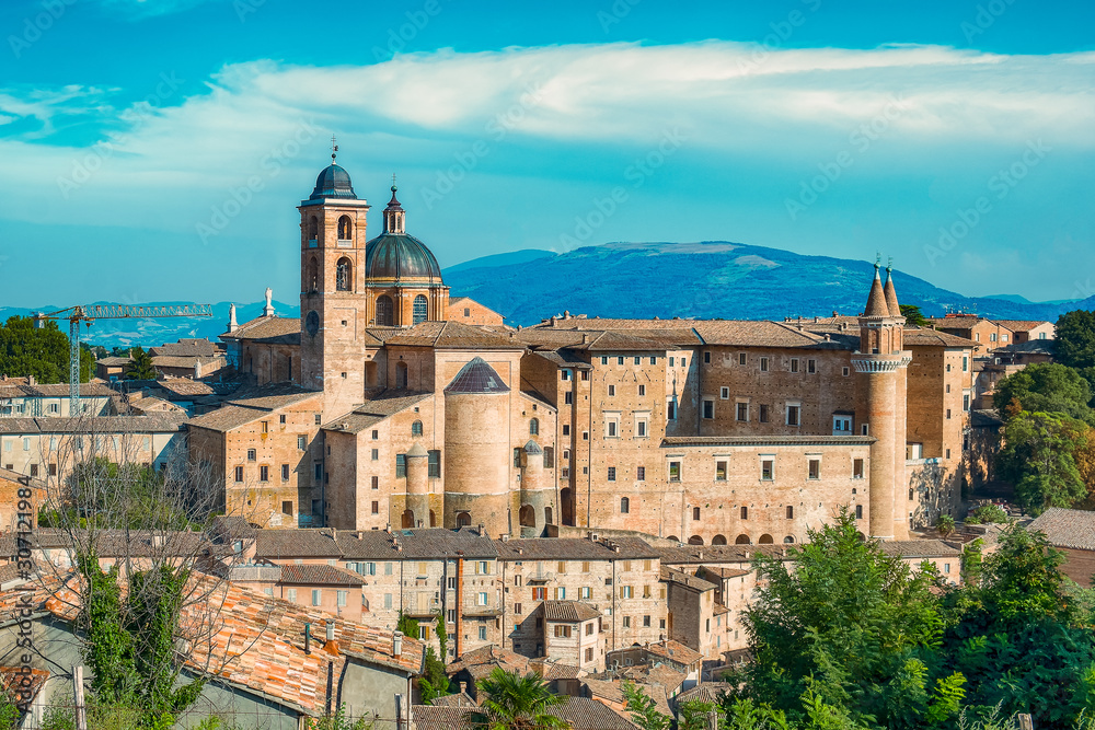 Vista di Urbino nelle Marche