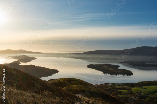 Sunset view from Conic Hill overlooking Loch Lomond © Gary Ellis Photo