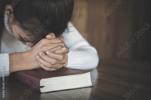 Praying Hands. Eucharist Therapy Bless God Helping Repent Catholic Easter Lent Mind Pray. Christian Religion concept background.