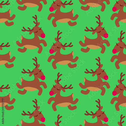 Cute christmas deers pattern.