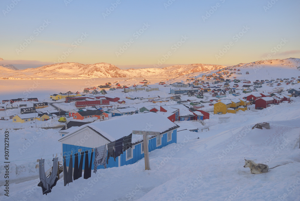 Colorful houses in Tasiilaq Town
