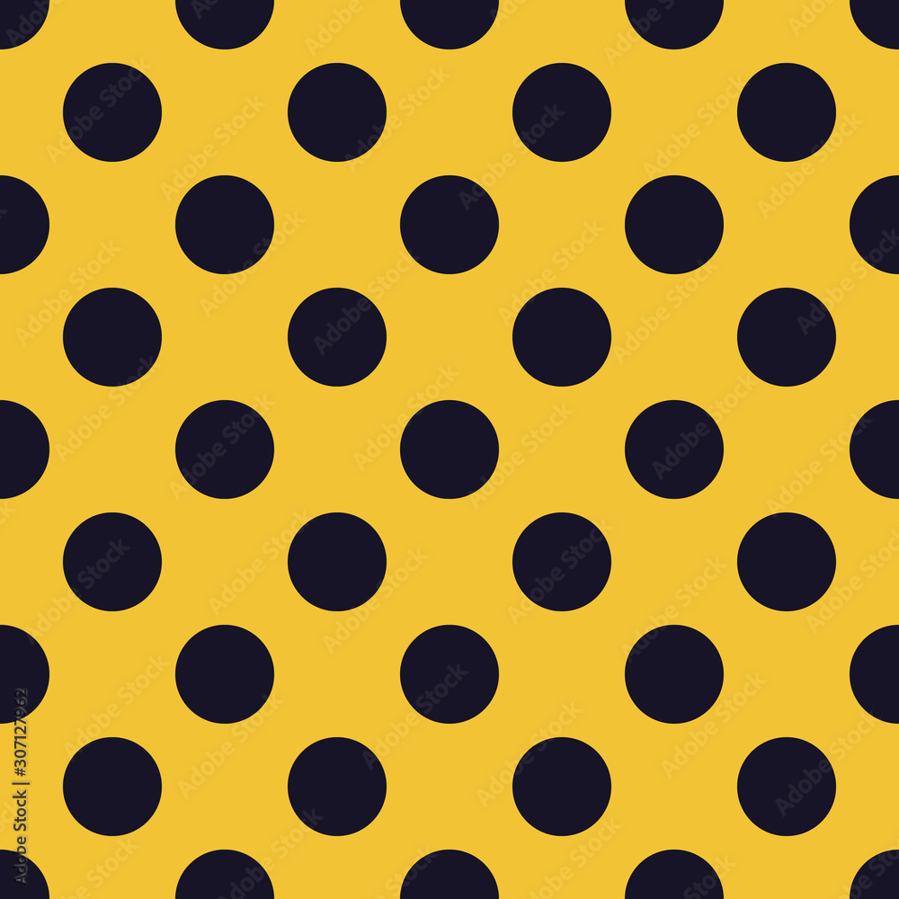 Seamless vector polka dots pattern