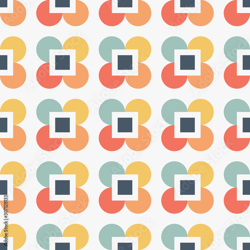 Seamless vector abstract pattern. Colorful background