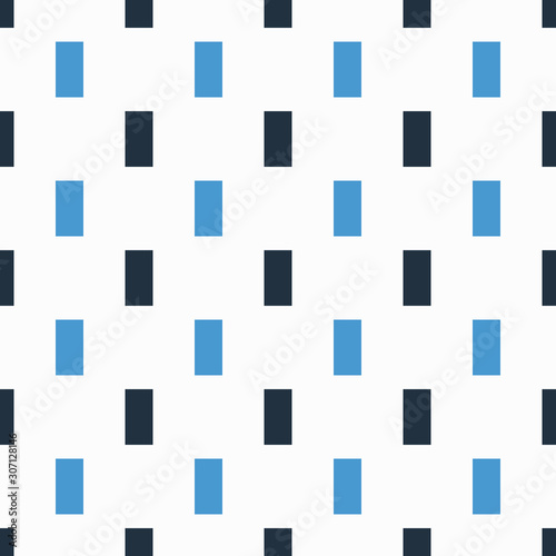 Seamless vector pattern with blue contrast rectangles