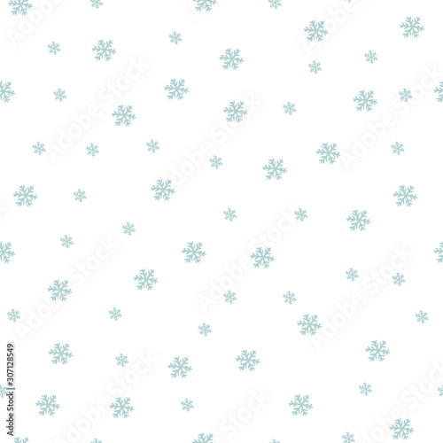 Snowflakes seamless pattern.