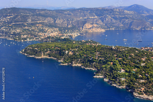 Panorama of Saint Jean Cape Ferrat, French Riviera, France