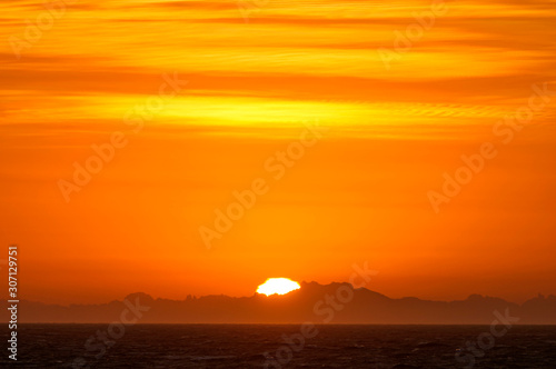 sunset over the sea © Vlad Ozo