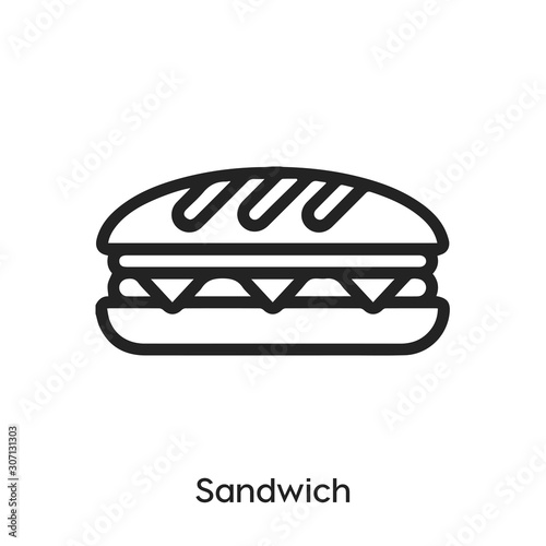 sandwich icon vector. sub icon vector symbol illustration. Modern simple vector icon for your design. sandwich icon vector	