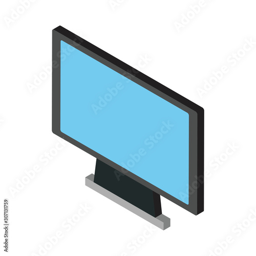 computer desktop display isolated icon