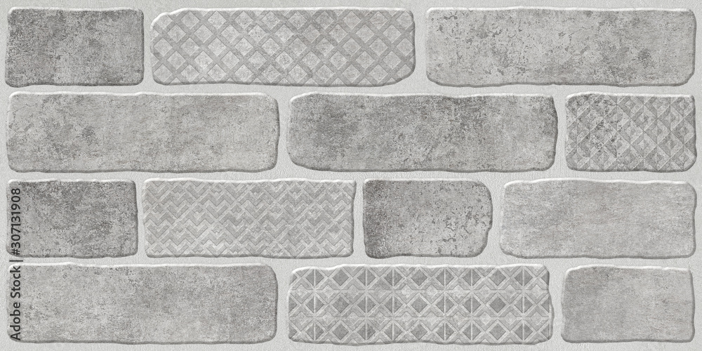 Brick wall tiles. Design Digital wall tiles, elevation design. Texture